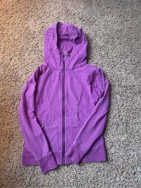 lululemon athletica heathered fuschia on the daily hoodie Sweatshirt